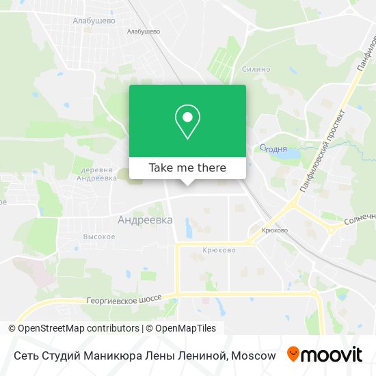 Сеть Студий Маникюра Лены Лениной map