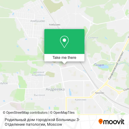 Родильный дом городской Больницы 3-Отделение патологии map
