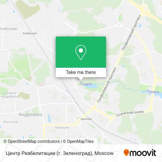 Центр Реабилитации (г. Зеленоград) map