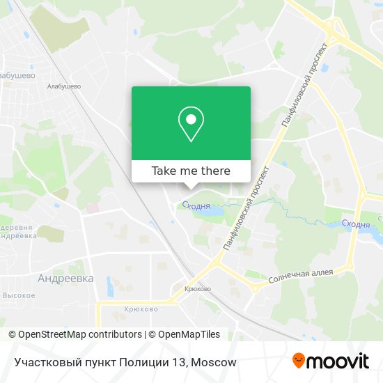 Участковый пункт Полиции 13 map