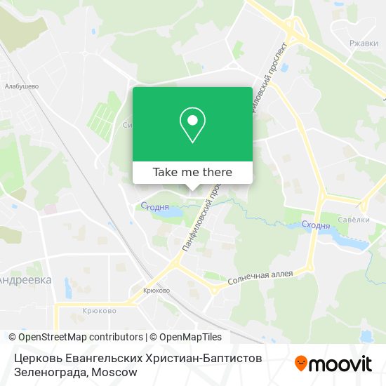 Церковь Евангельских Христиан-Баптистов Зеленограда map