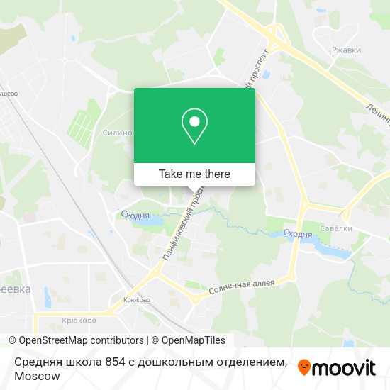 Средняя школа 854 с дошкольным отделением map