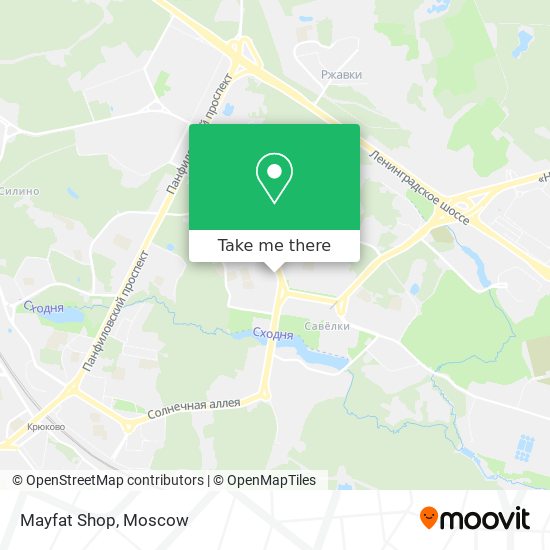 Mayfat Shop map