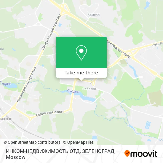 ИНКОМ-НЕДВИЖИМОСТЬ ОТД. ЗЕЛЕНОГРАД map