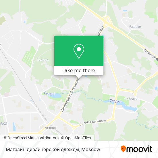 Магазин дизайнерской одежды map