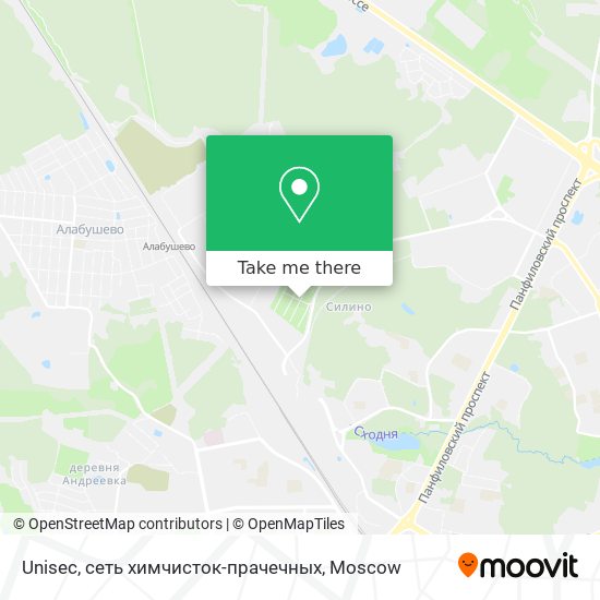 Unisec, сеть химчисток-прачечных map