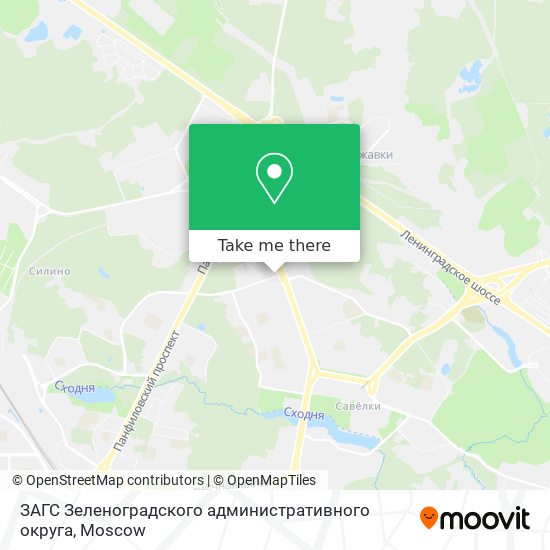 ЗАГС Зеленоградского административного округа map