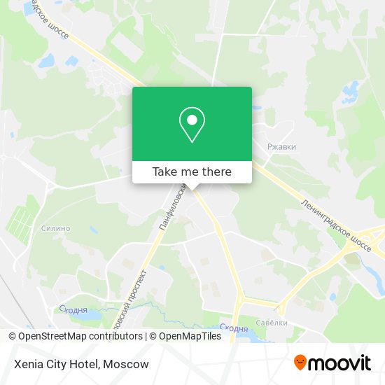 Xenia City Hotel map