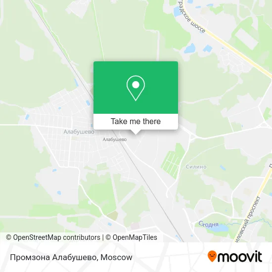 Промзона Алабушево map