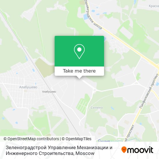 Зеленоградстрой Управление Механизации и Инженерного Строительства map