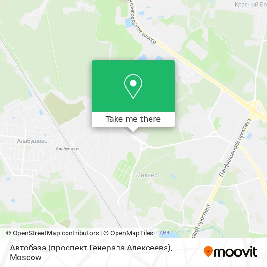 Автобаза (проспект Генерала Алексеева) map