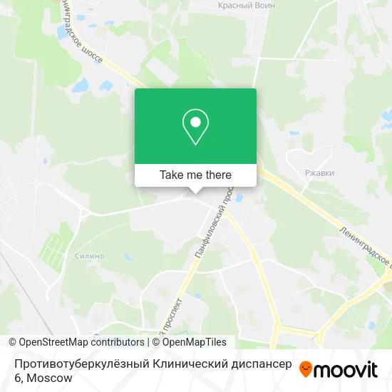 Противотуберкулёзный Клинический диспансер 6 map
