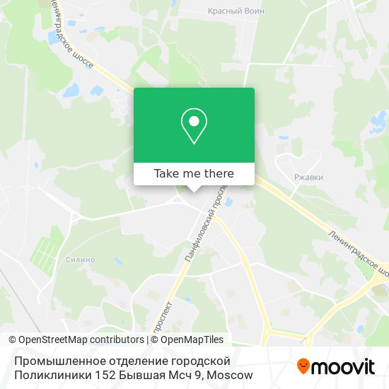 Промышленное отделение городской Поликлиники 152 Бывшая Мсч 9 map