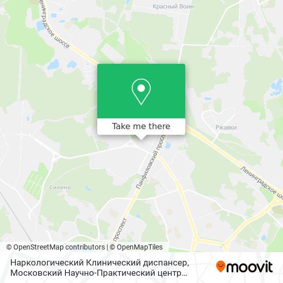 Наркологический Клинический диспансер, Московский Научно-Практический центр Наркологии map