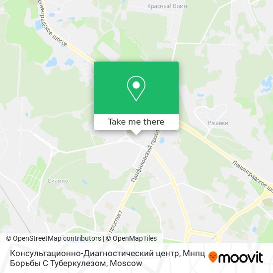 Консультационно-Диагностический центр, Мнпц Борьбы С Туберкулезом map