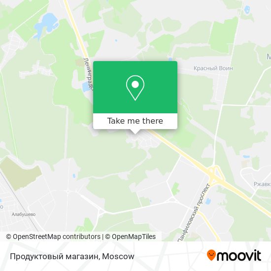 Продуктовый магазин map