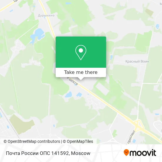 Почта России ОПС 141592 map