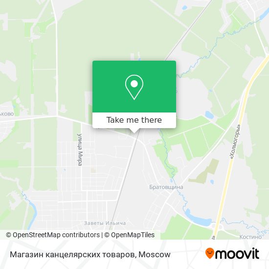 Магазин канцелярских товаров map