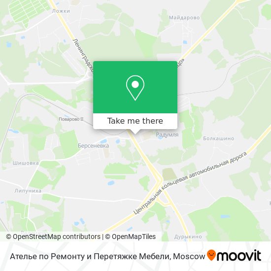 Ателье по Ремонту и Перетяжке Мебели map