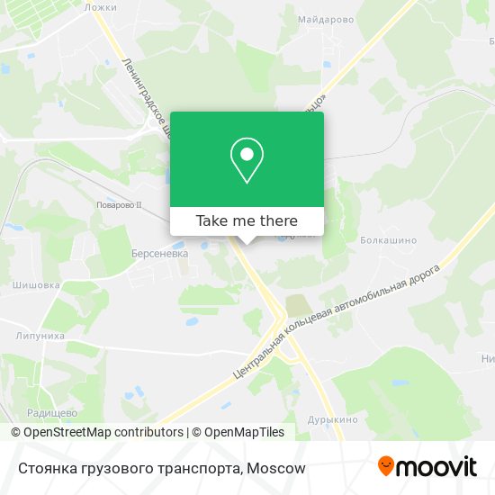 Стоянка грузового транспорта map