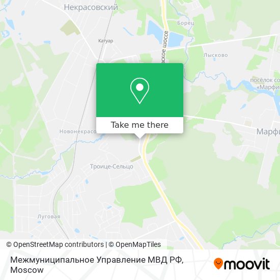 Межмуниципальное Управление МВД РФ map