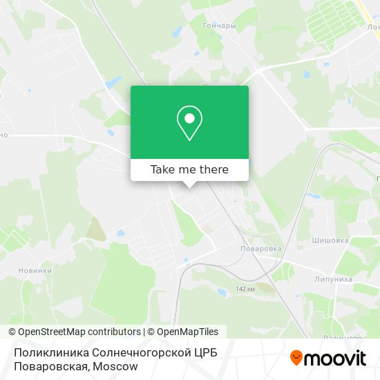 Поликлиника Солнечногорской ЦРБ Поваровская map