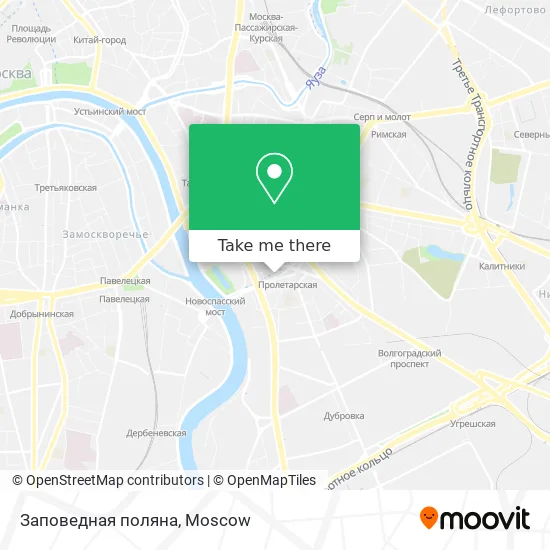 Заповедная поляна map