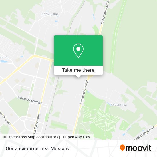 Обнинскоргсинтез map