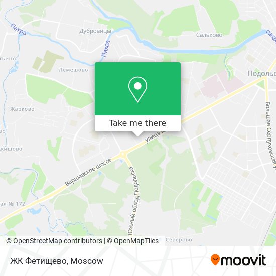 ЖК Фетищево map