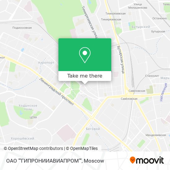 ОАО ""ГИПРОНИИАВИАПРОМ"" map