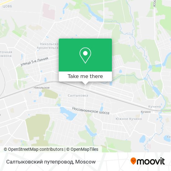 Салтыковский путепровод map