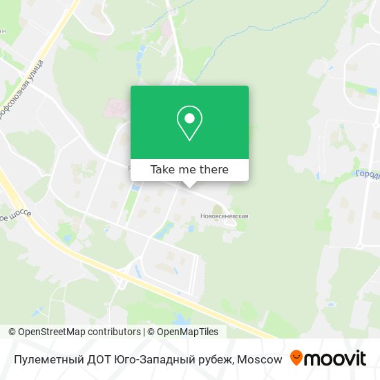Пулеметный ДОТ Юго-Западный рубеж map