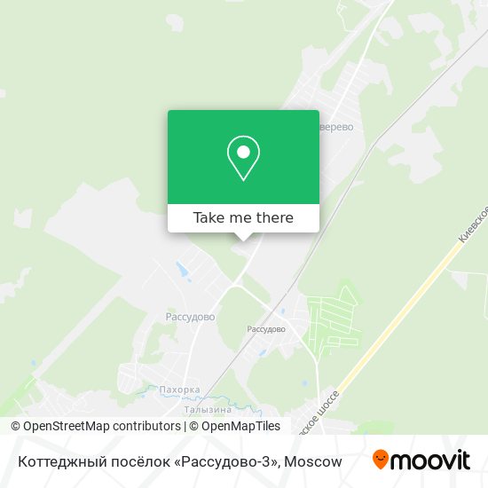 Коттеджный посёлок «Рассудово-3» map