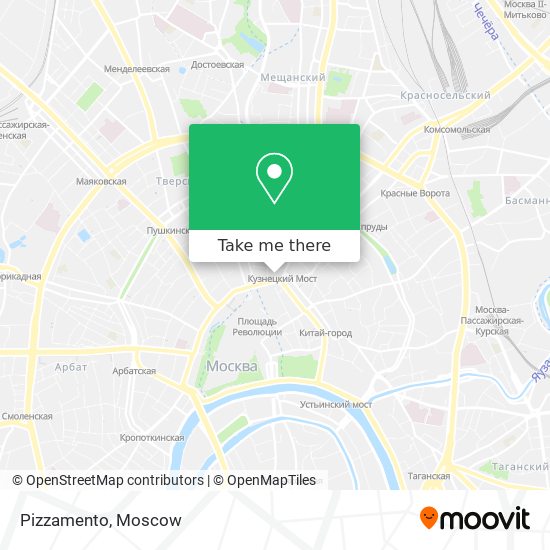 Pizzamento map