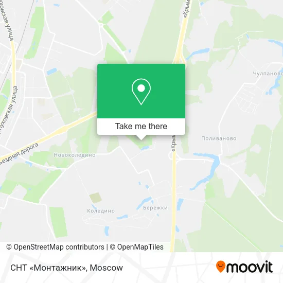 СНТ «Монтажник» map
