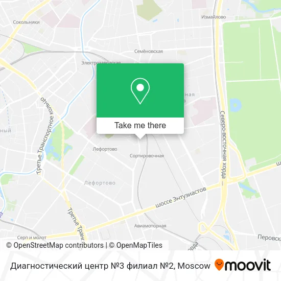 Диагностический центр №3 филиал №2 map
