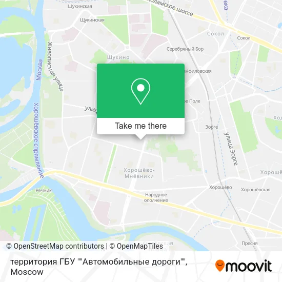 территория ГБУ ""Автомобильные дороги"" map
