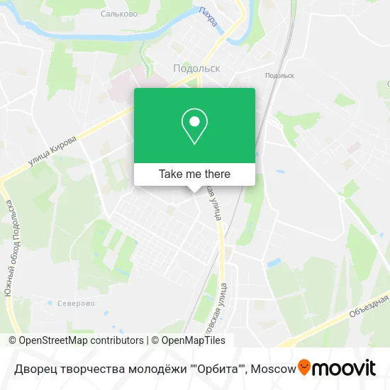 Дворец творчества молодёжи ""Орбита"" map