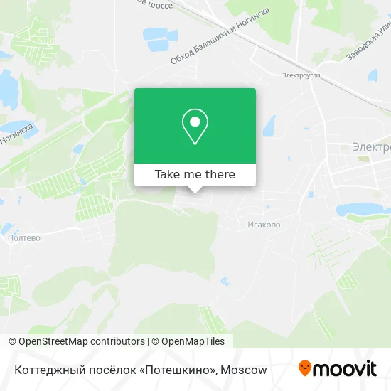 Коттеджный посёлок «Потешкино» map