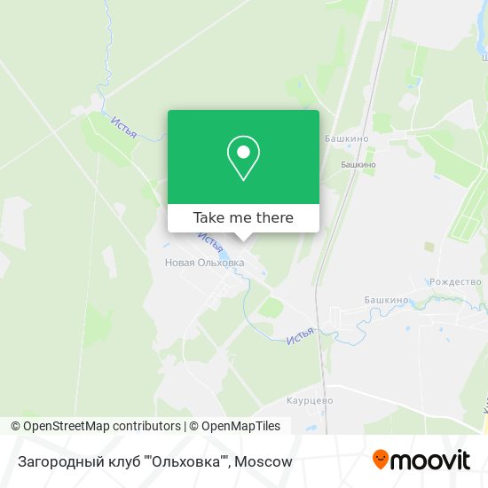 Загородный клуб ""Ольховка"" map