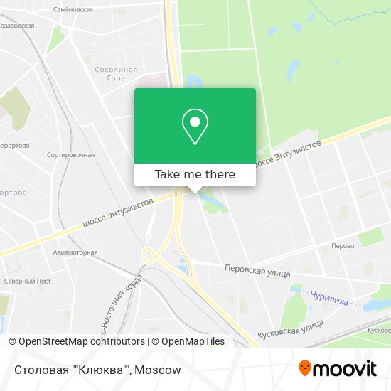 Столовая ""Клюква"" map