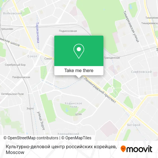 Культурно-деловой центр российских корейцев map