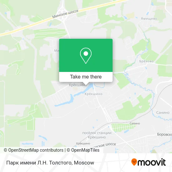 Парк имени Л.Н. Толстого map