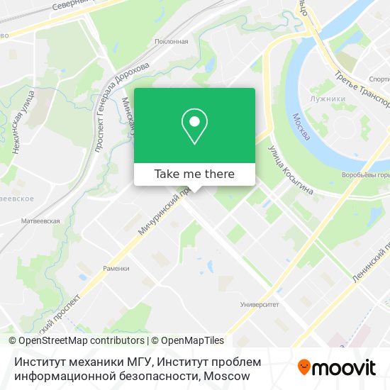 Институт механики МГУ, Институт проблем информационной безопасности map