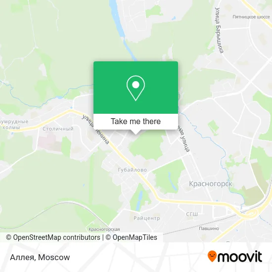 Аллея map