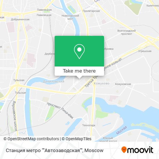 Станция метро ""Автозаводская"" map