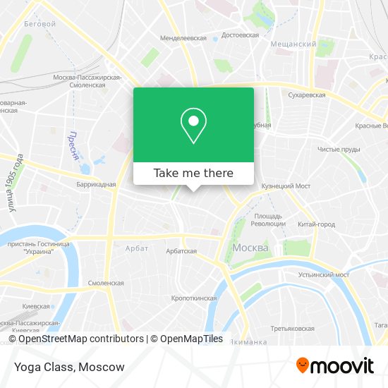 Yoga Class map