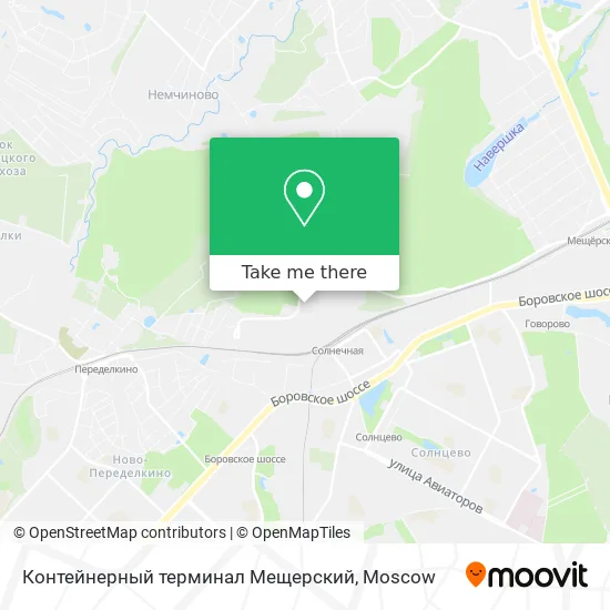Контейнерный терминал Мещерский map