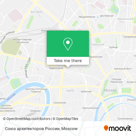 Союз архитекторов России map