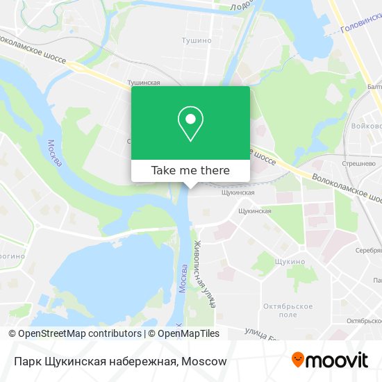 Парк Щукинская набережная map